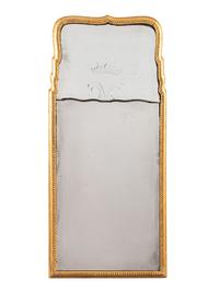 A Queen Anne Style Etched Mirror
