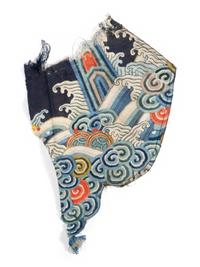 RELEASED TO MUSEUM -- A Group of Chinese Embroidered Silk Fragments