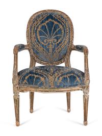 A Louis XVI Painted Fauteuil — LATE 18TH CENTURY