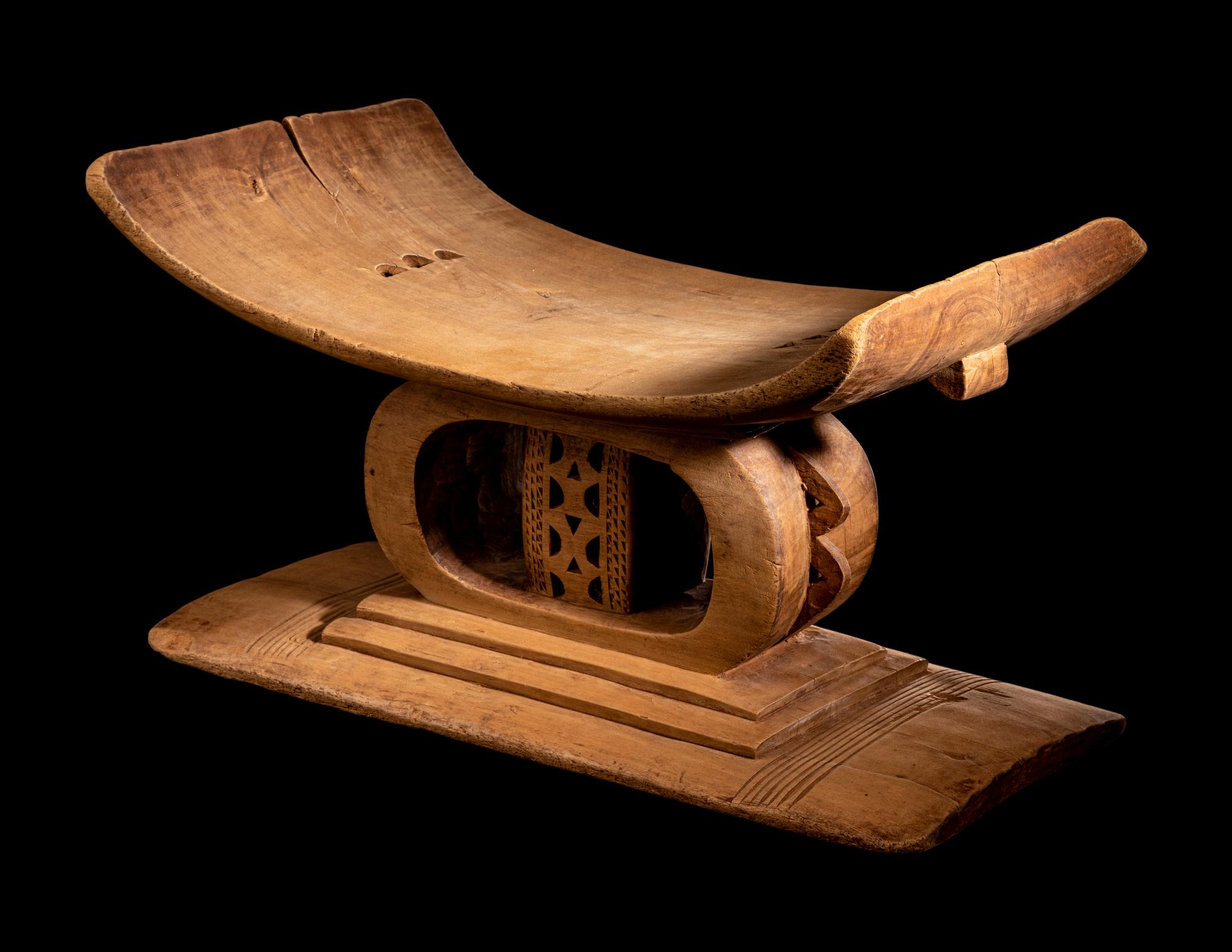 Two Ashanti Wood Stools