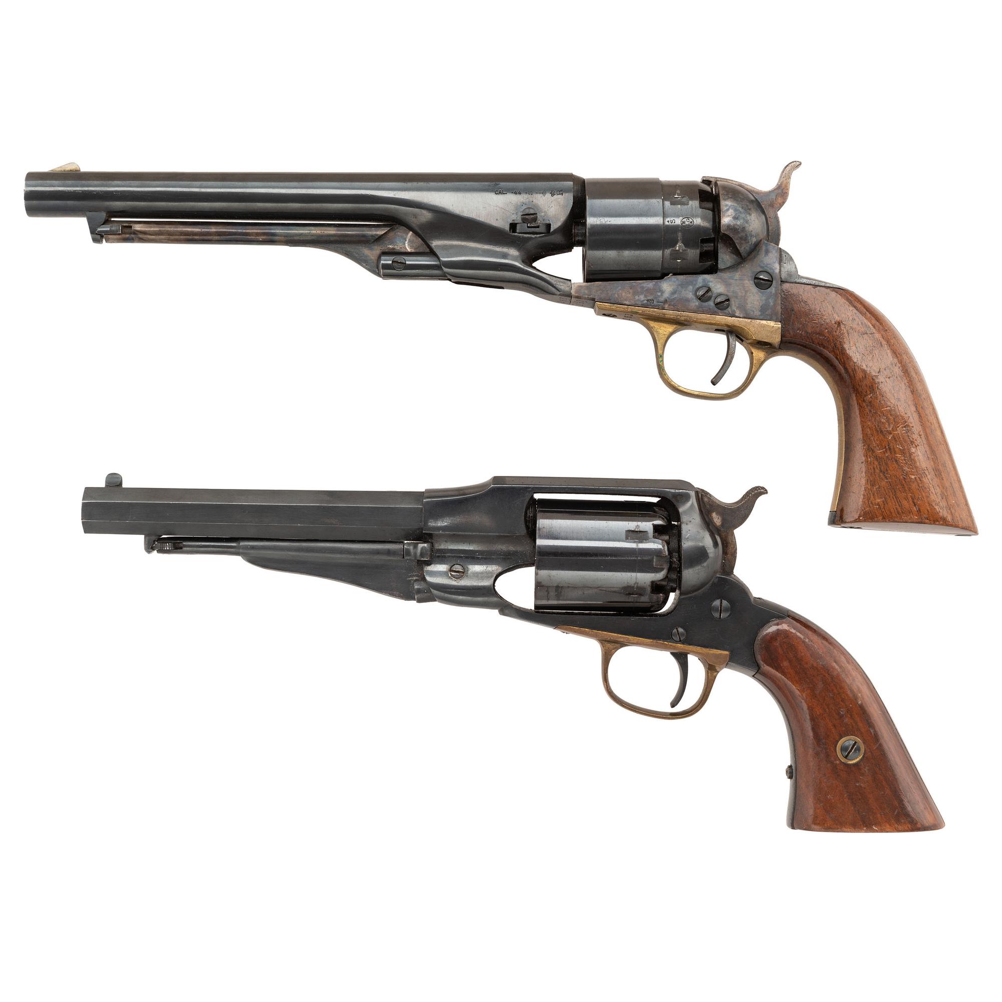 Two Reproduction Percussion Revolvers - Colt 1860 Army & Remington Army