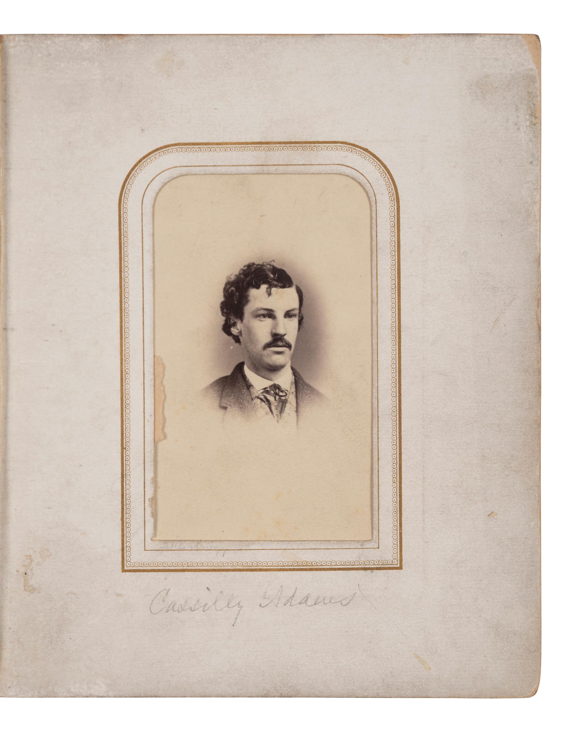 [CIVIL WAR]. A CDV album containing images of Civil War officers including Medal of Honor recipient Perry Wilkes, and others.