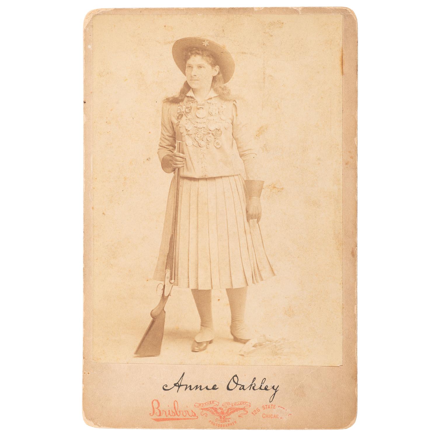 Annie Oakley Cabinet Card by Brisbois