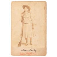 Annie Oakley Cabinet Card by Brisbois