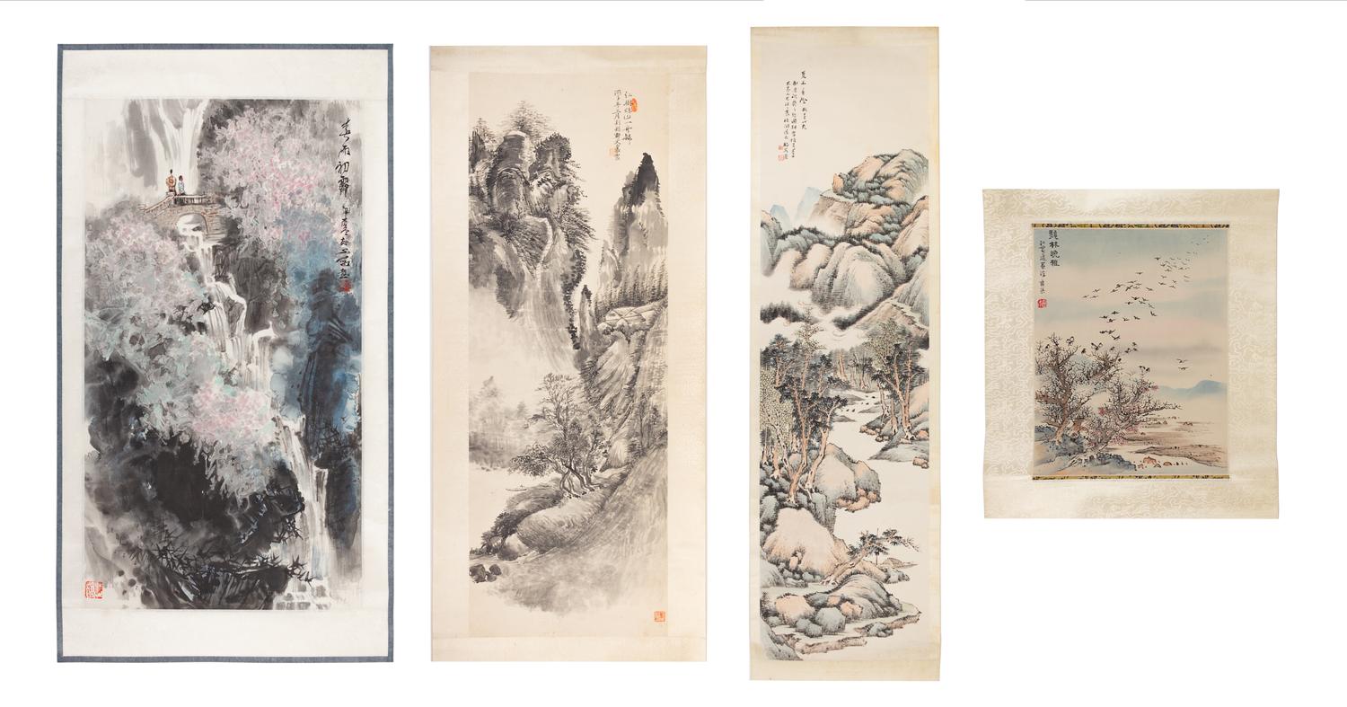 Four Chinese Landscape Prints