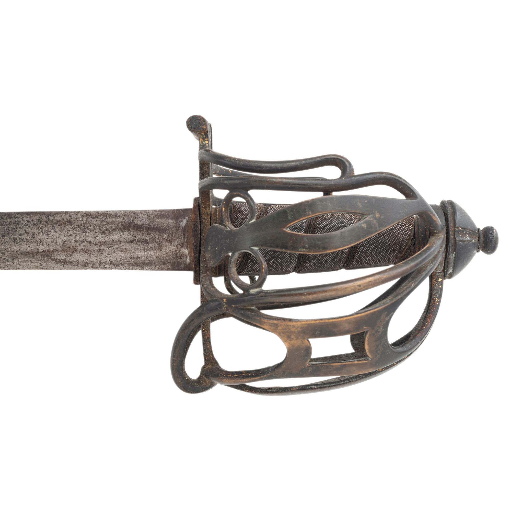 Scottish Brass Basket Hilted Broadsword