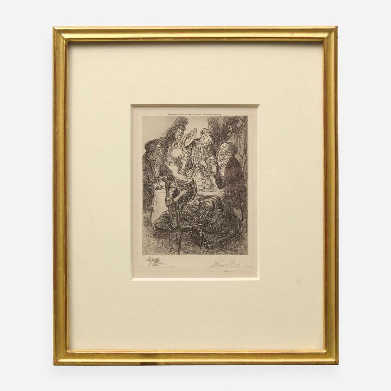 John French Sloan (American, 1871-1951) A Collection of Etchings