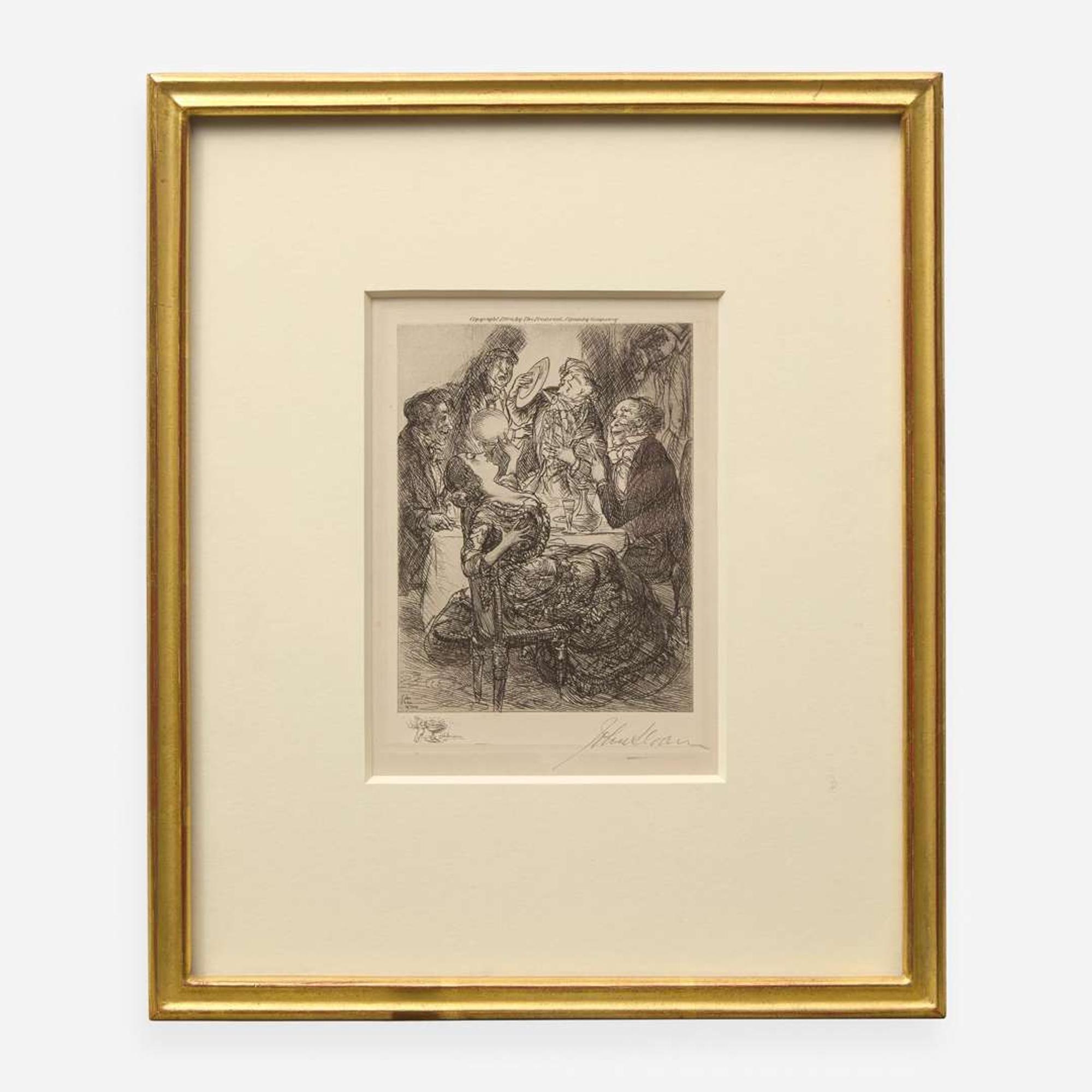 John French Sloan (American, 1871-1951) A Collection of Etchings