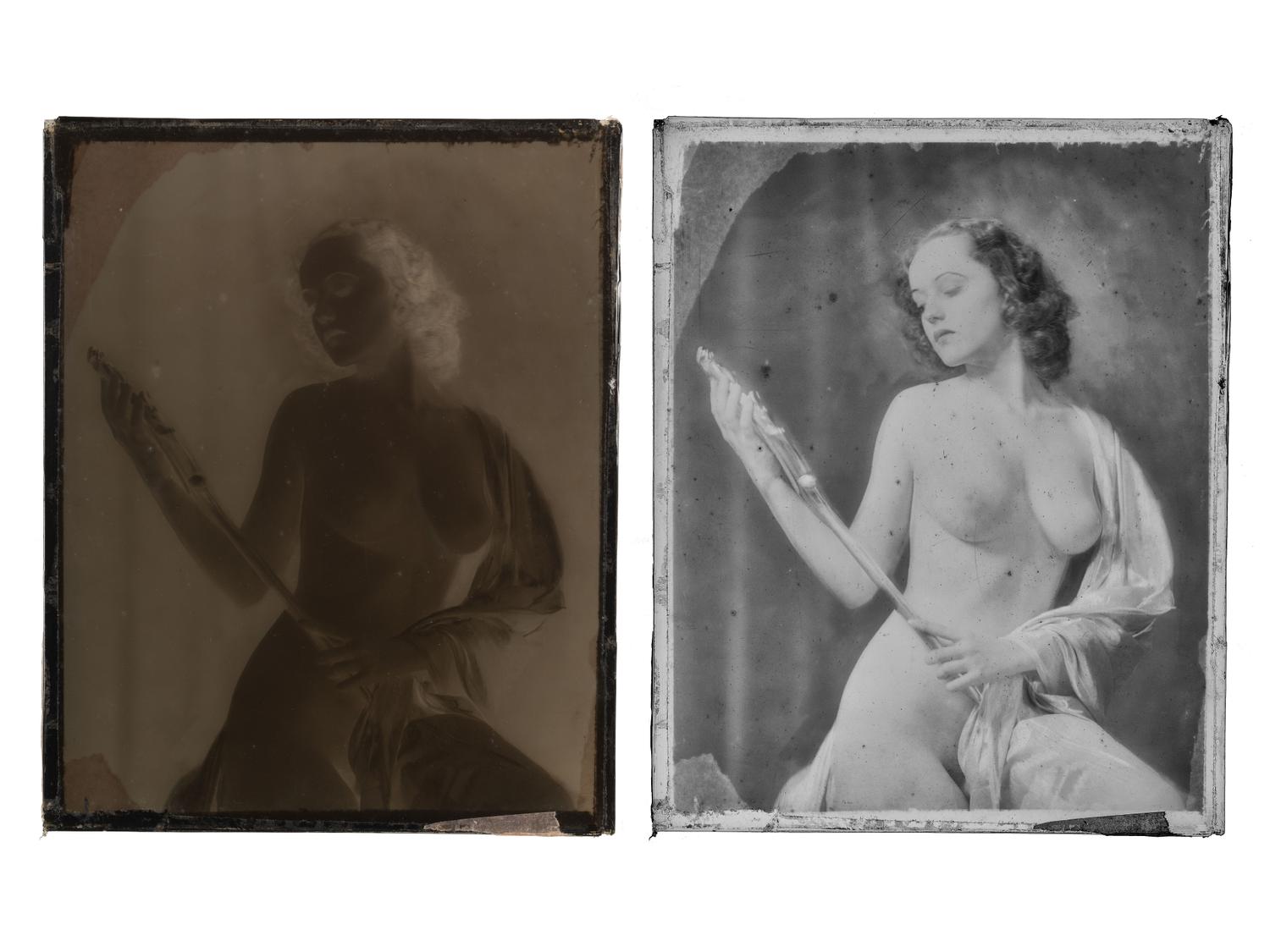 JOHNSTON, Alfred Cheney (1885-1971). Enchanting Beauty collection of memorabilia, incl. mockup, notes, glass plate negatives, and correspondence highlighted by Norman Rockwell ALS.
