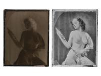 JOHNSTON, Alfred Cheney (1885-1971). Enchanting Beauty collection of memorabilia, incl. mockup, notes, glass plate negatives, and correspondence highlighted by Norman Rockwell ALS.