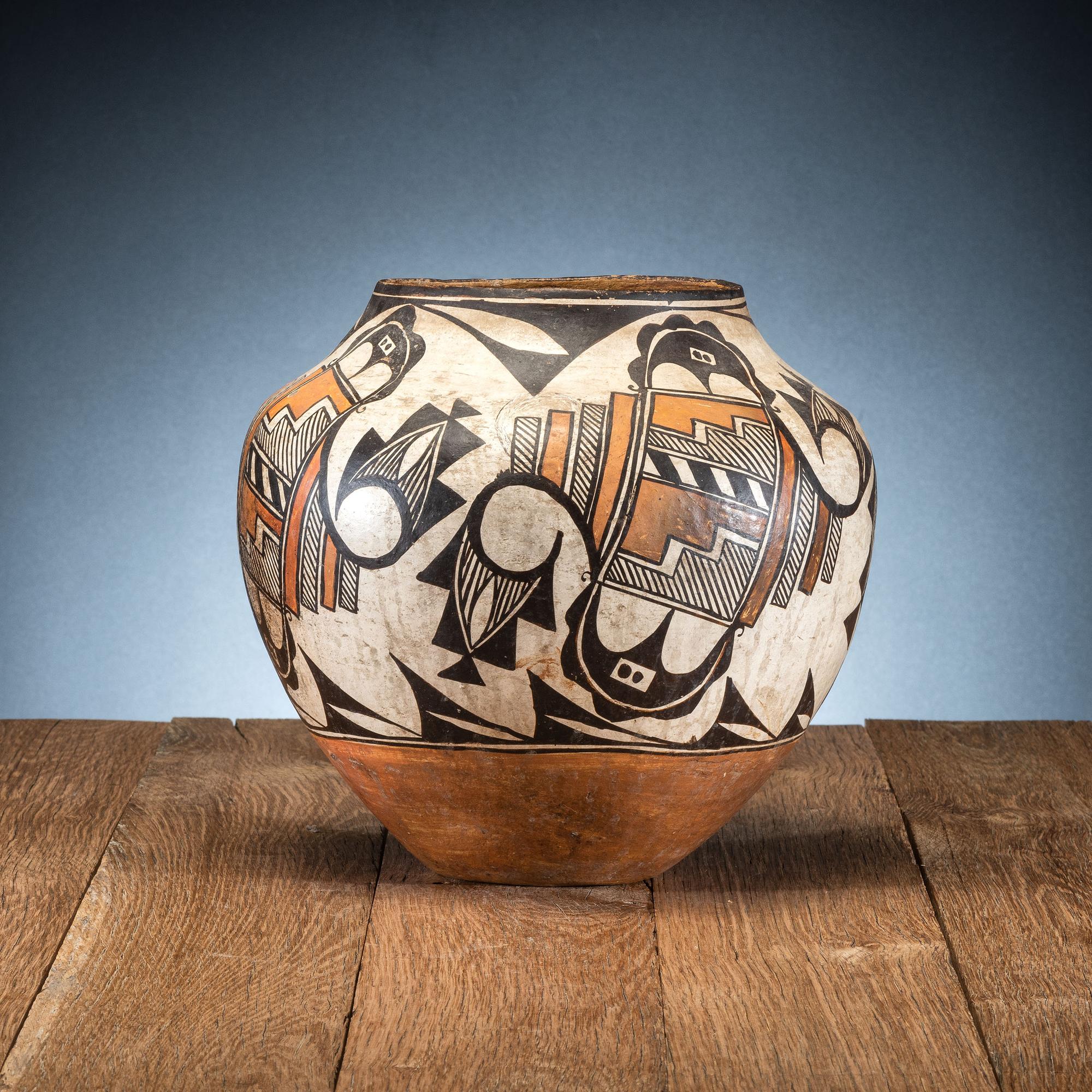 Acoma Polychrome Pottery Jar