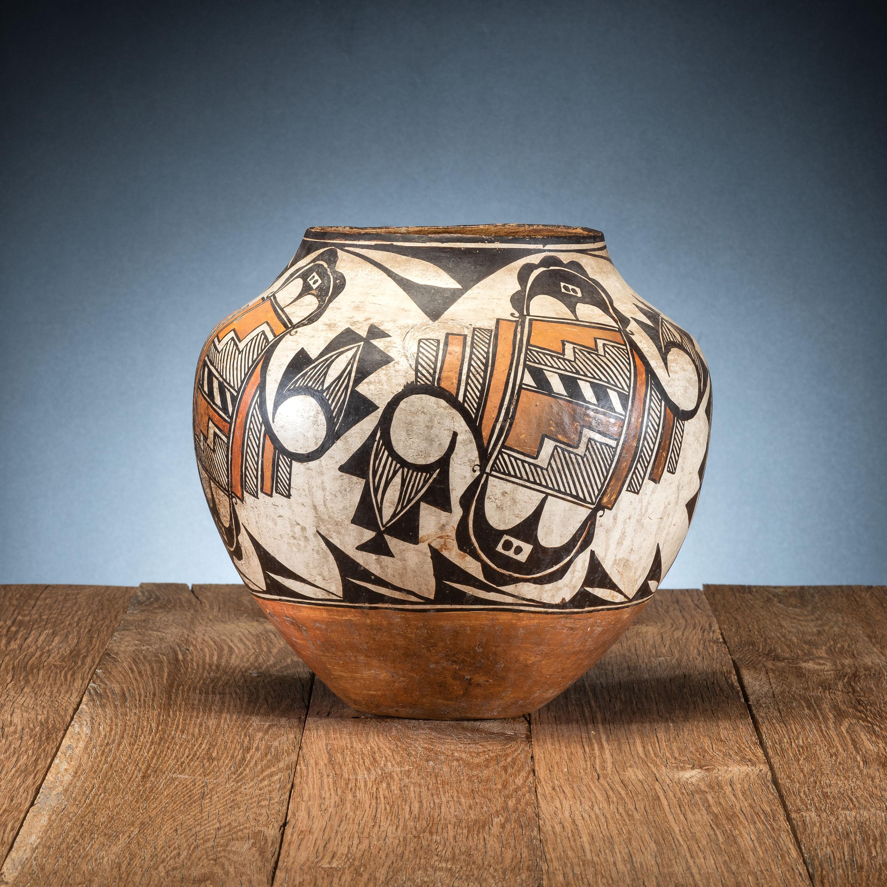 Acoma Polychrome Pottery Jar
