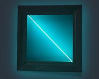 Diamond Frame with Turquoise Neon, 1989