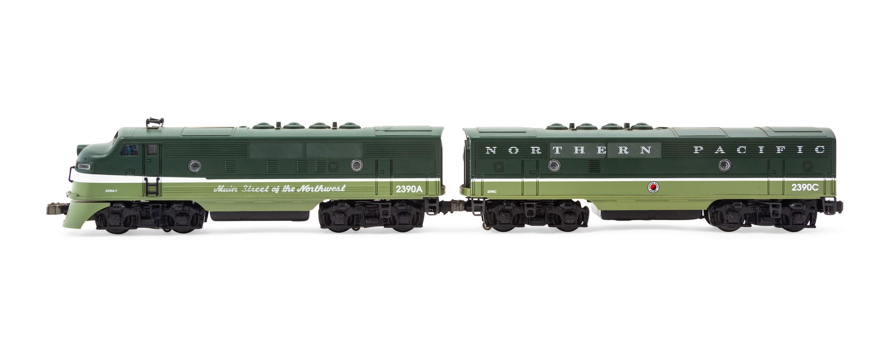 A Polychrome HO-Gauge Northern Pacific: Main Street of the North West Two-Car Diesel Locomotive