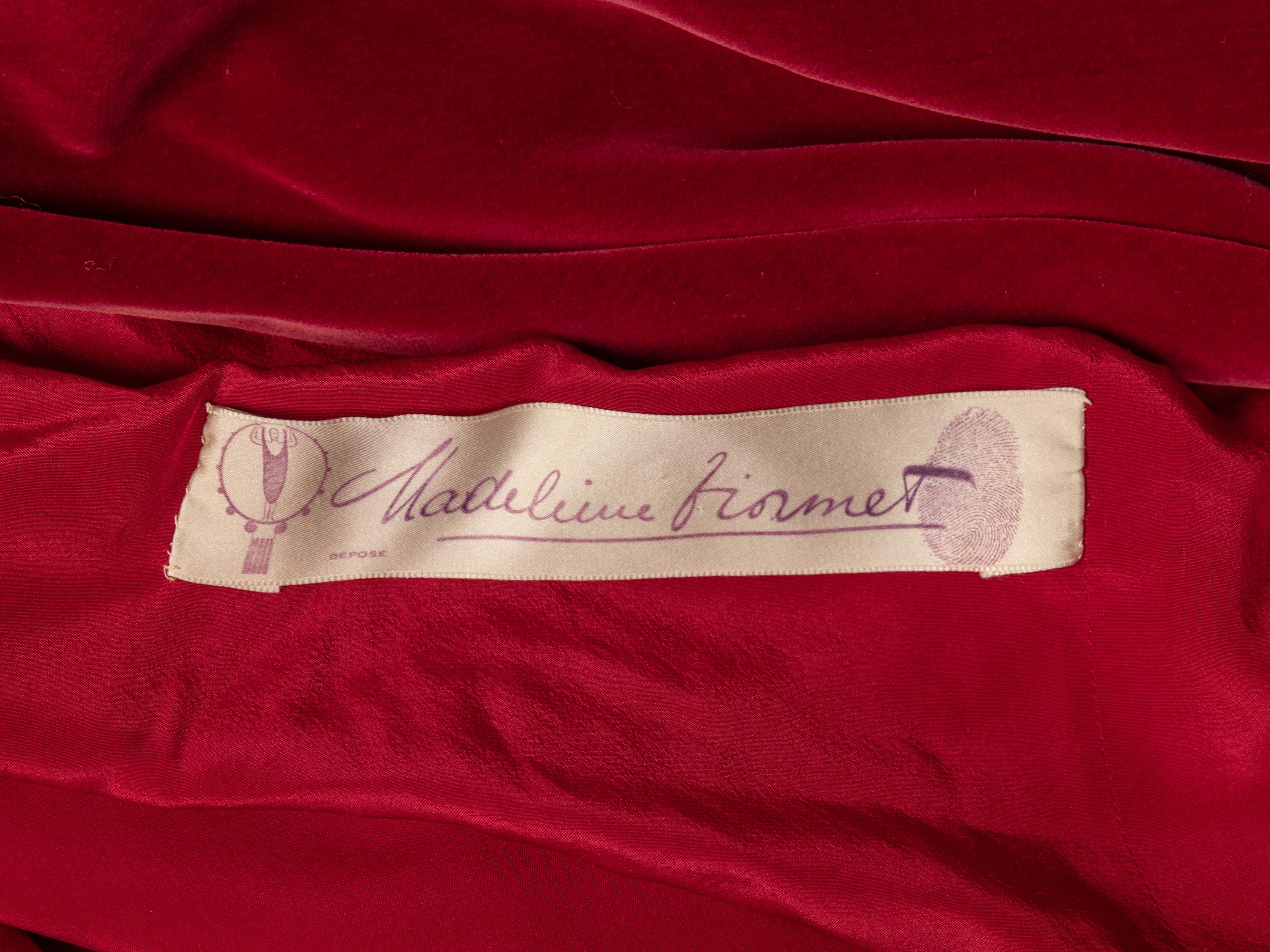 Rare Madeleine Vionnet Haute Couture Velvet Cape,1929-30