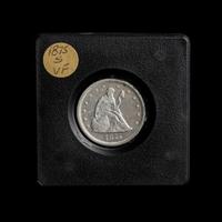 A Collection of Eighteen United States 25c and 20c Coins