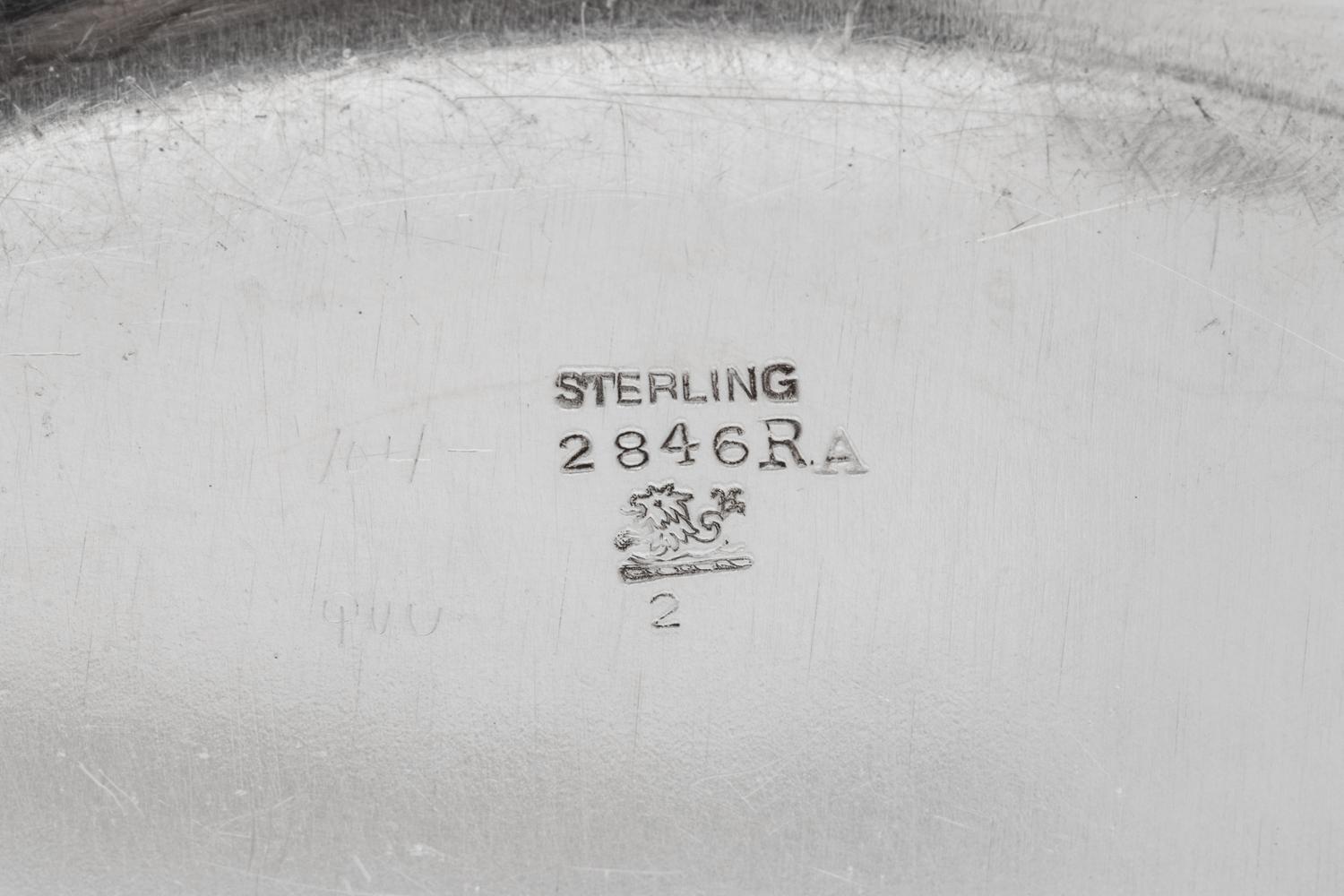 An American Silver Divided Entree Dish and Cover