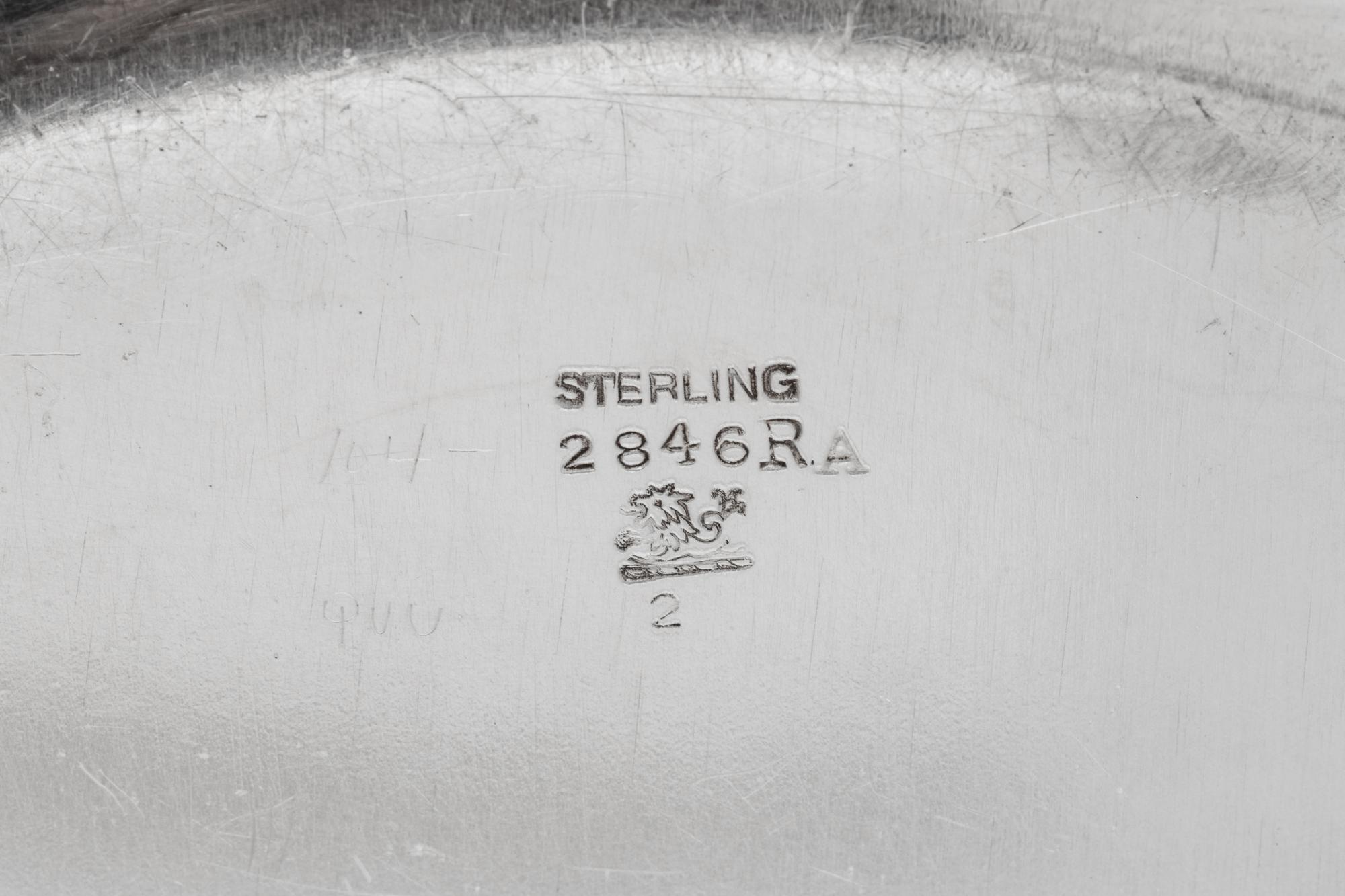 An American Silver Divided Entree Dish and Cover