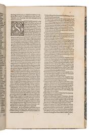 NONIUS, Marcellus. De Proprietate Sermonum -FESTUS, Sextus Pompeius. De verborum significat ione . -VARRO, Marcus Terentius. De lingua latina . Edited by Pomponius Laetus and Franciscus Rolandellus. Venice, Philippus Pincius, 17 May, 1496.