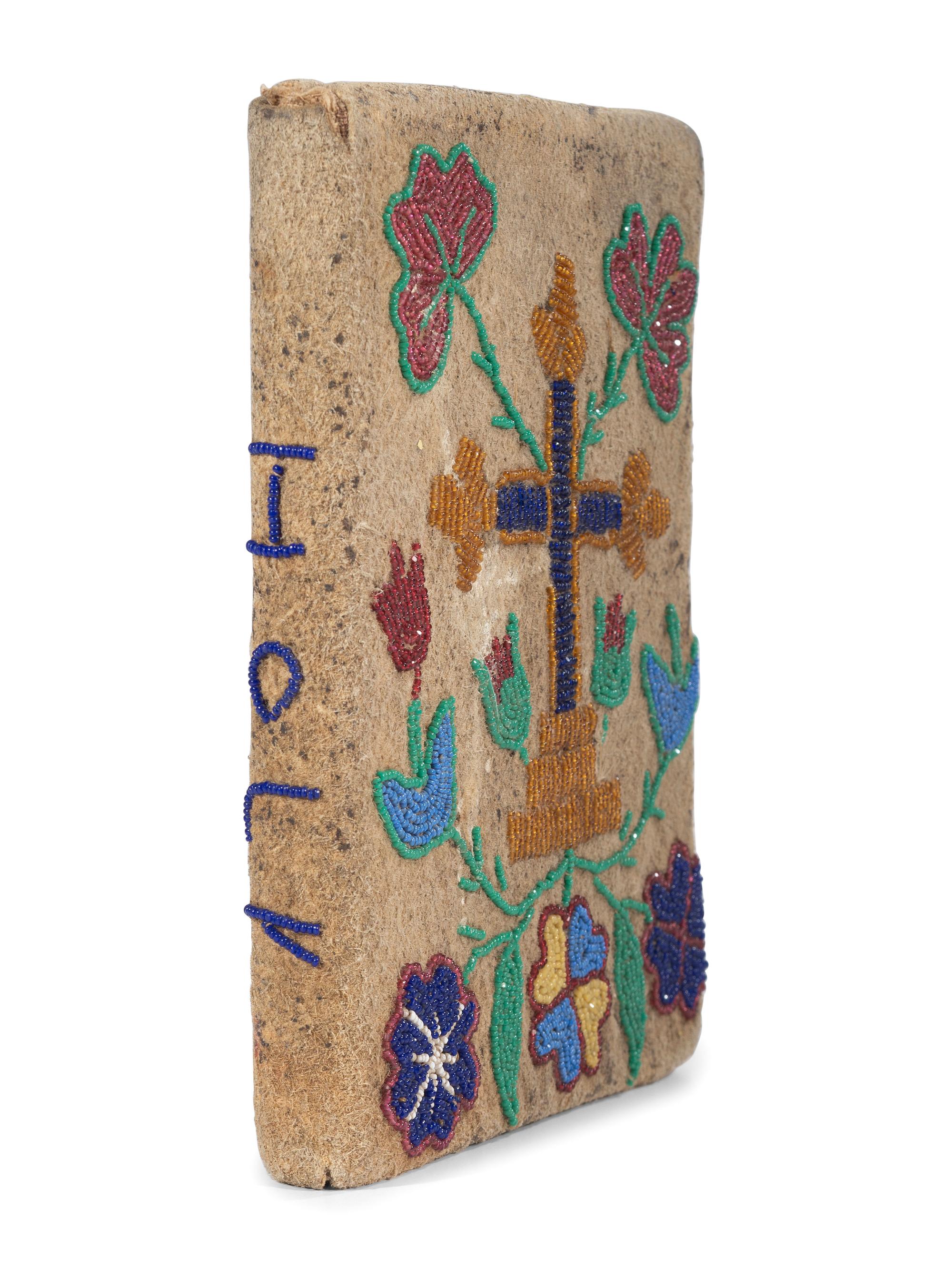 Lakota Prayer Book, with Beaded Hide Cover