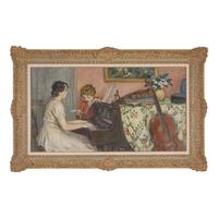 Albert André (French, 1869-1954) — La Leçon de Piano