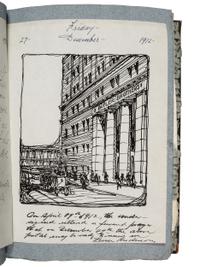 [AMERICANA]. Two albums identified to Edward Burgess Butler (1853-1928), businessman and artist, including tipped in photographs, letters, and autographs associated with Butler.