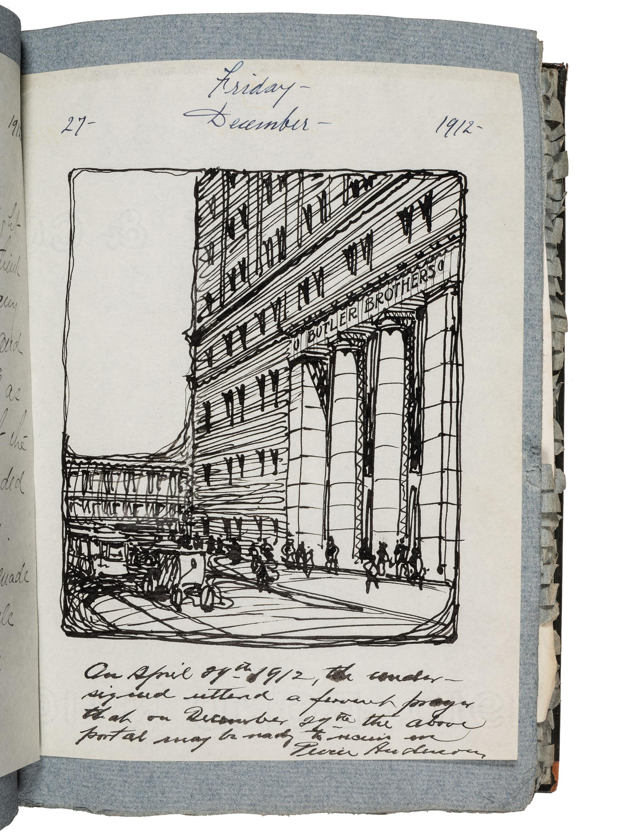 [AMERICANA]. Two albums identified to Edward Burgess Butler (1853-1928), businessman and artist, including tipped in photographs, letters, and autographs associated with Butler.