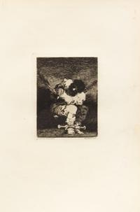 Francisco Goya, (Spanish, 1746-1828), A group of 3 prints including Tan bárbara la Seguridad come el Delito ('The Little Prisoner'), c.