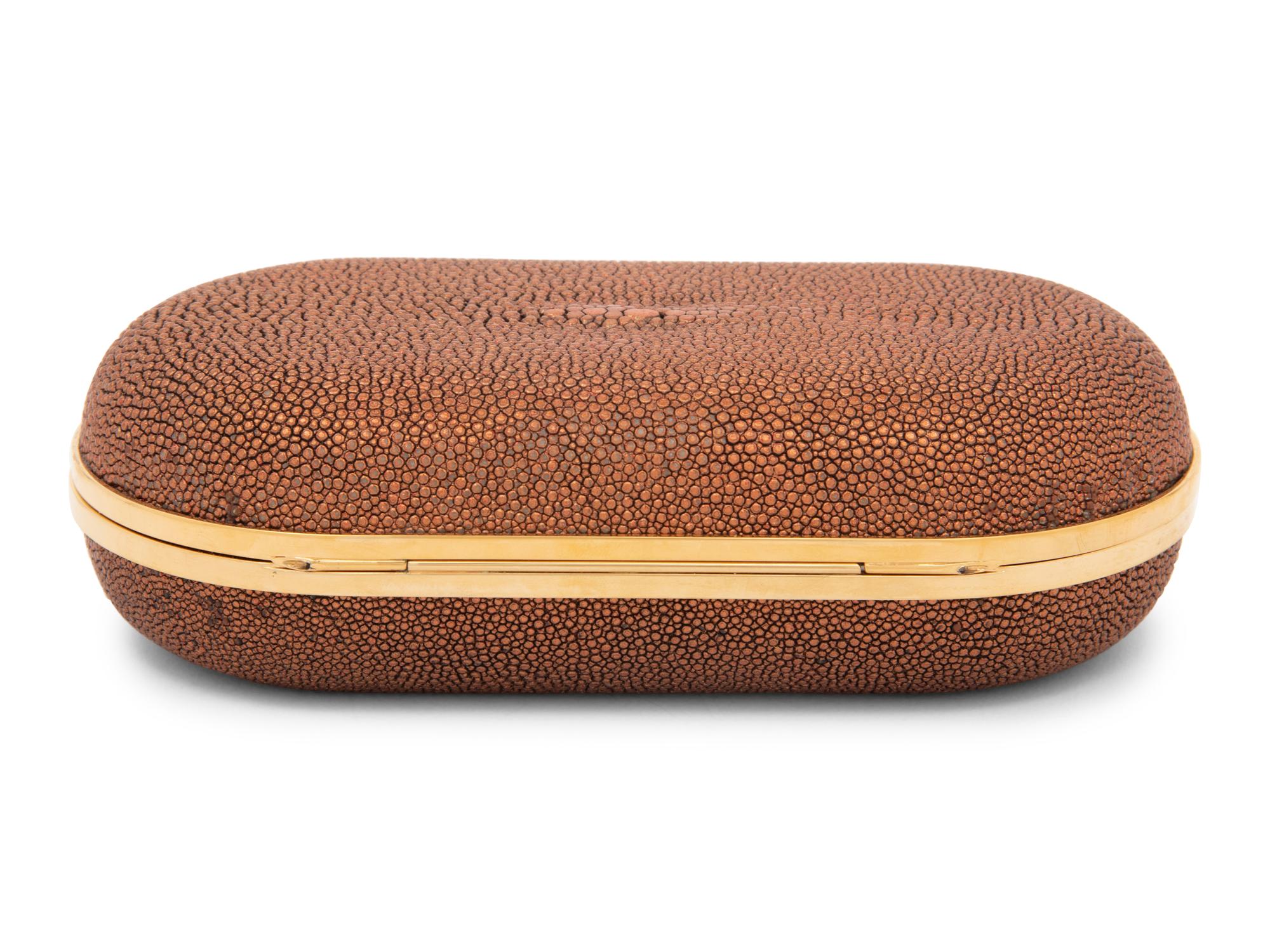 Judith Leiber Copper Stingray Clutch, 2000s
