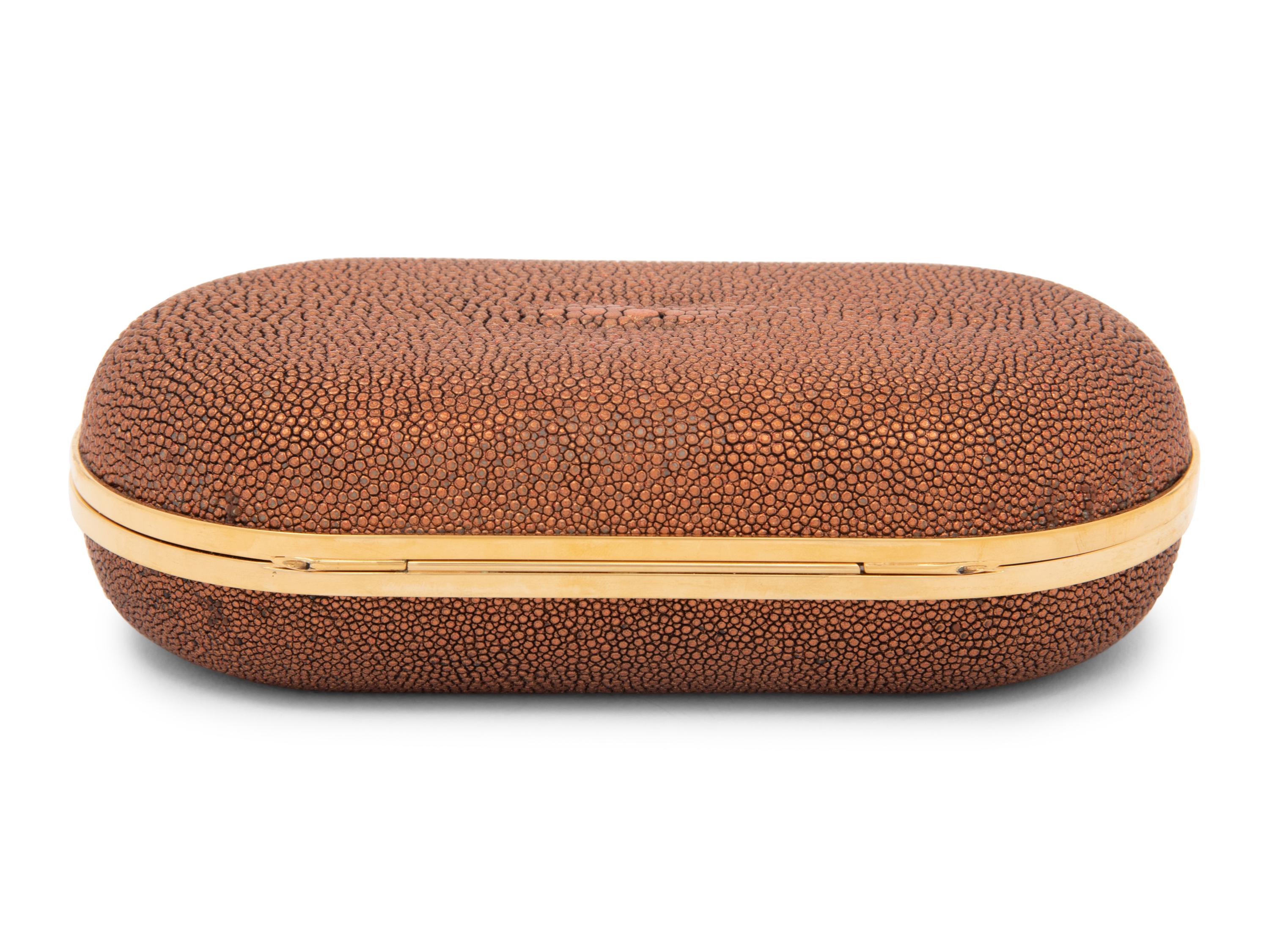 Judith Leiber Copper Stingray Clutch, 2000s