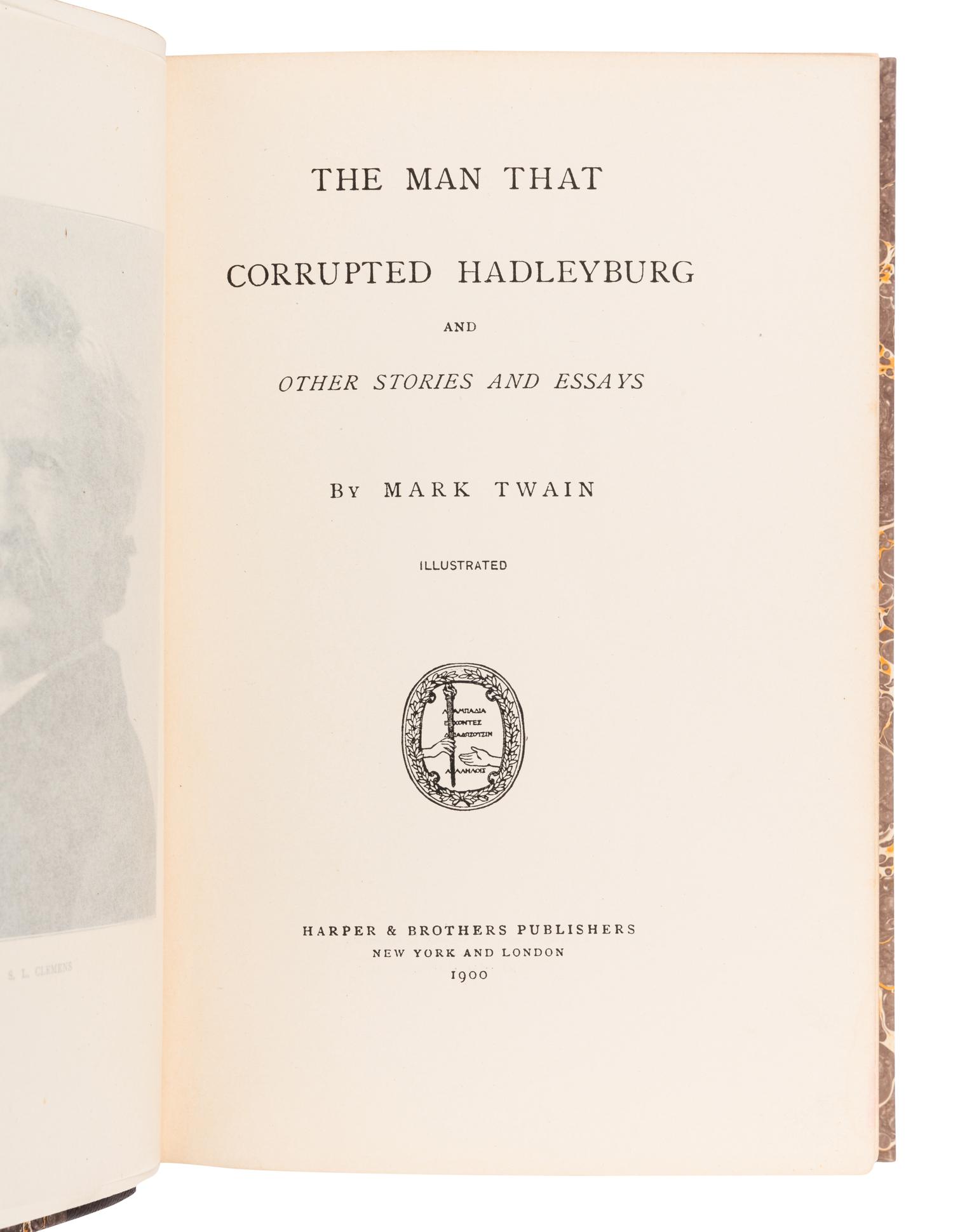 CLEMENS, Samuel Langhorne ("Mark Twain") (1835-1910). A group of 5 volumes, comprising: