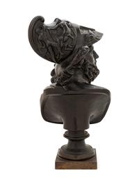 A Patinated Bronze Bust of Ajax