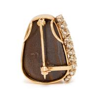 BOULDER OPAL AND DIAMOND PENDANT/BROOCH