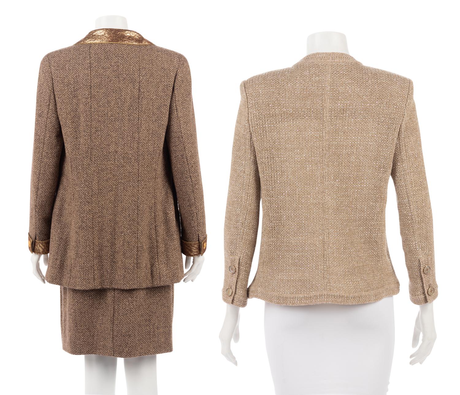 Four Chanel Pieces: One Three-Piece Skirt Suit, One Chanel Jacket, 1996-2015