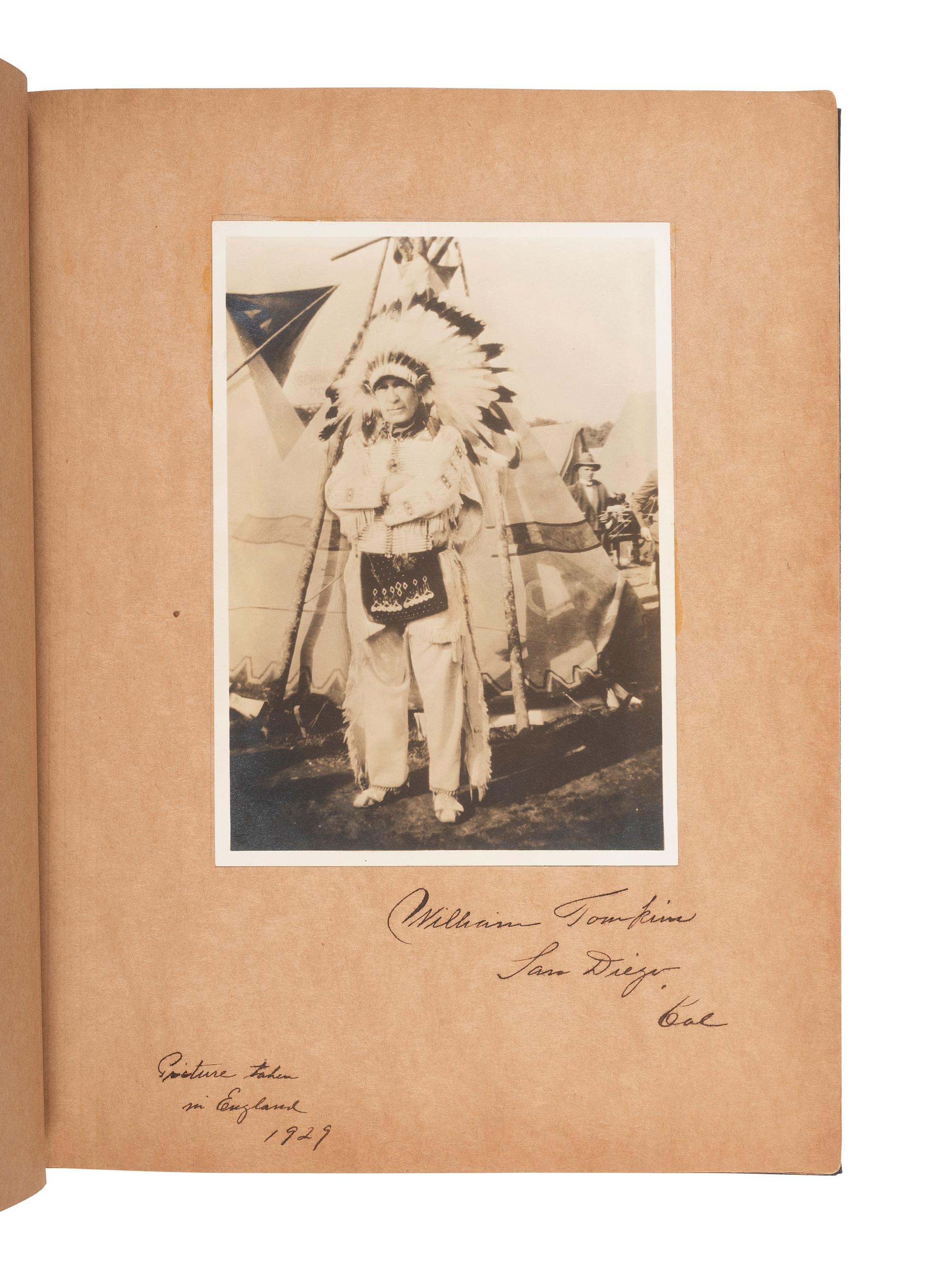 [NATIVE AMERICANS]. Album of 18 photographs of Blackfeet Chiefs, incl. Two Guns White Calf.