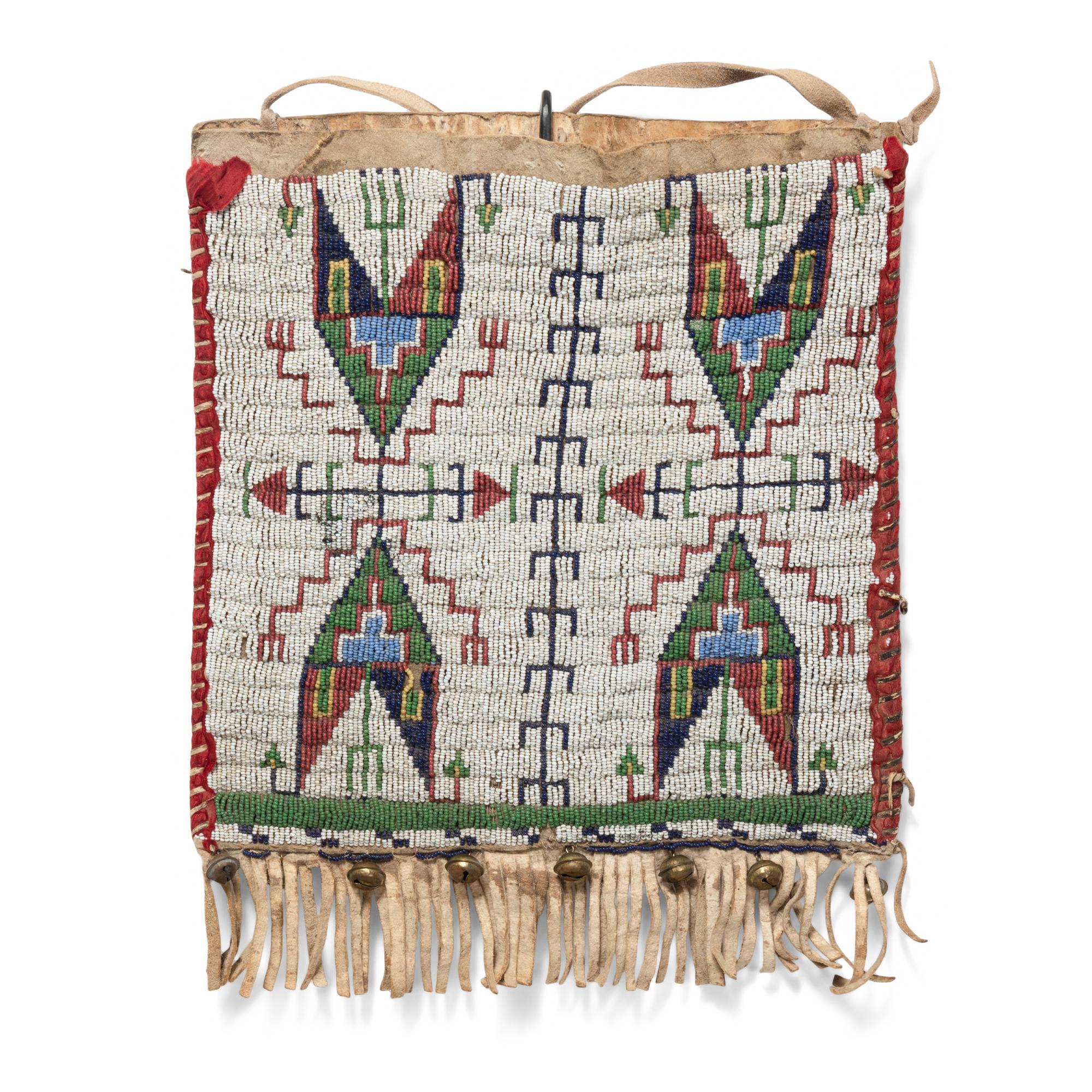 Sioux Beaded Hide Bag