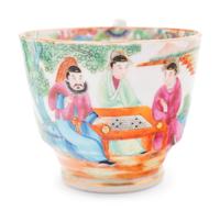 Six Chinese Export Canton Famille Rose Porcelain Cups