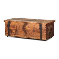 A Northern European Painted Pine Blanket Chest