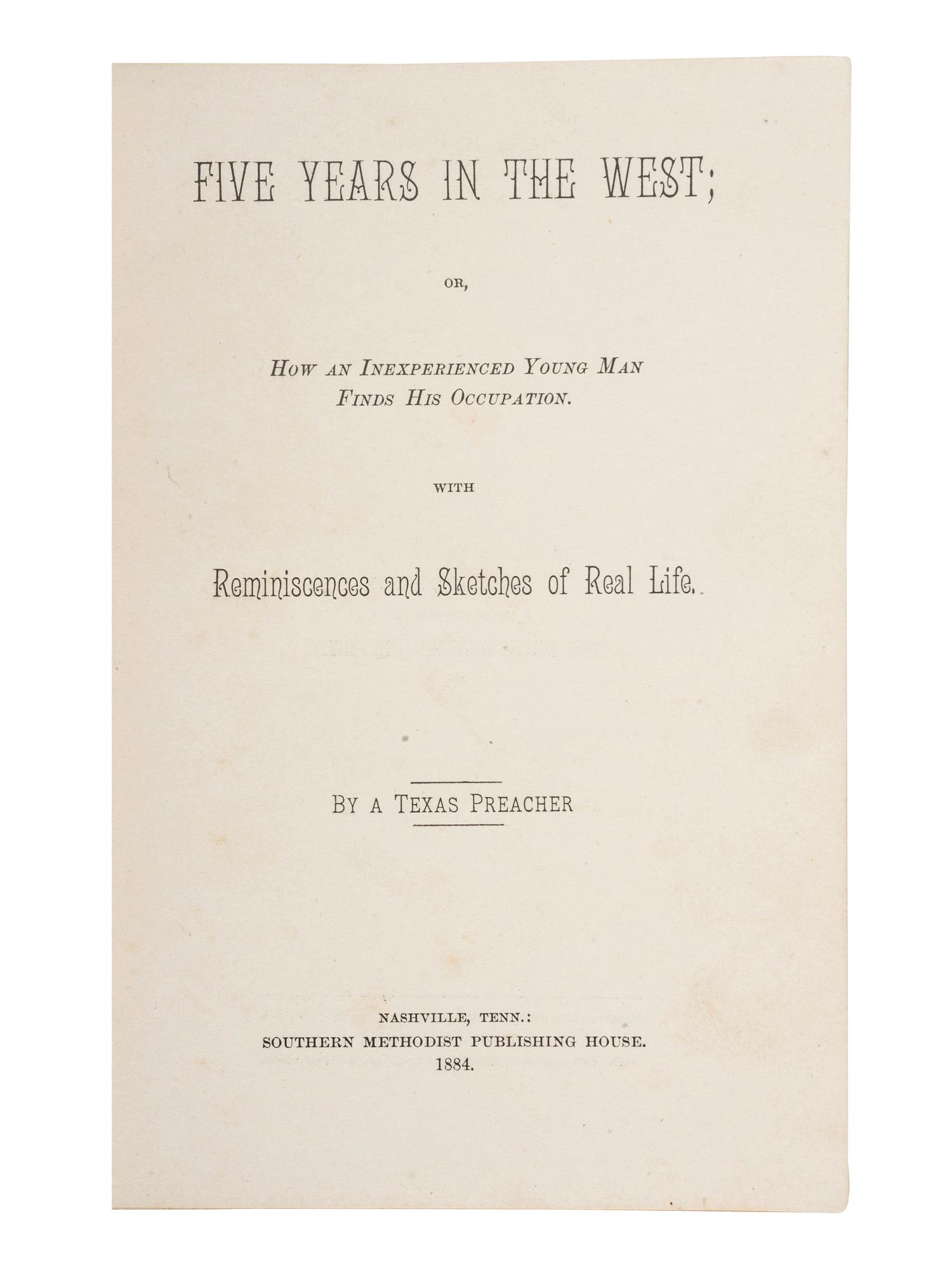 [TEXAS] -- [McCULLOCH, Henry (1816-1895), his copies]. A group of books related to Texas history, comprising:
