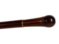 A Mahogany Shipwright's ' System' Walking Stick