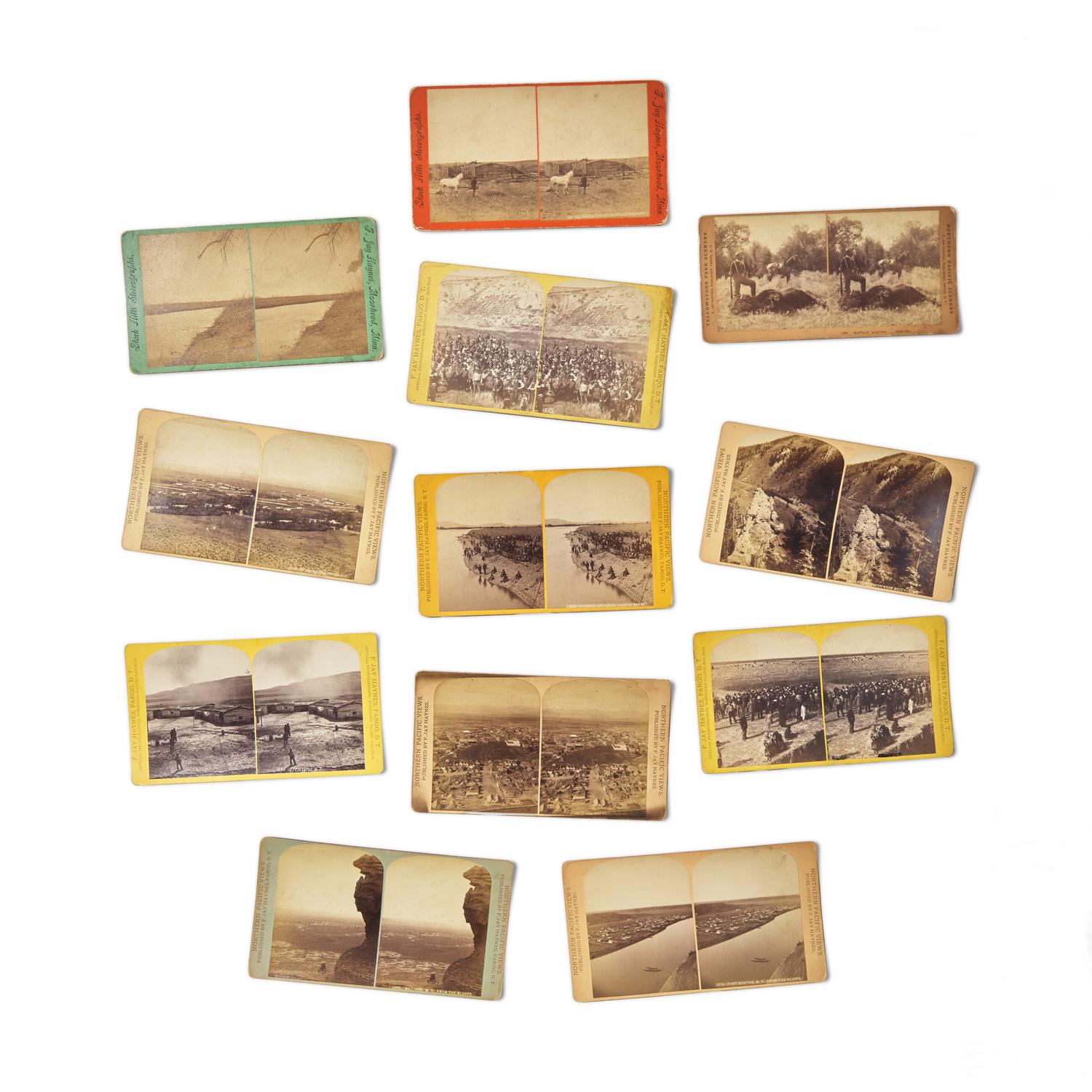 Haynes, F. Jay (1853-1921). A group of 12 stereoviews of the Montana Territory.
