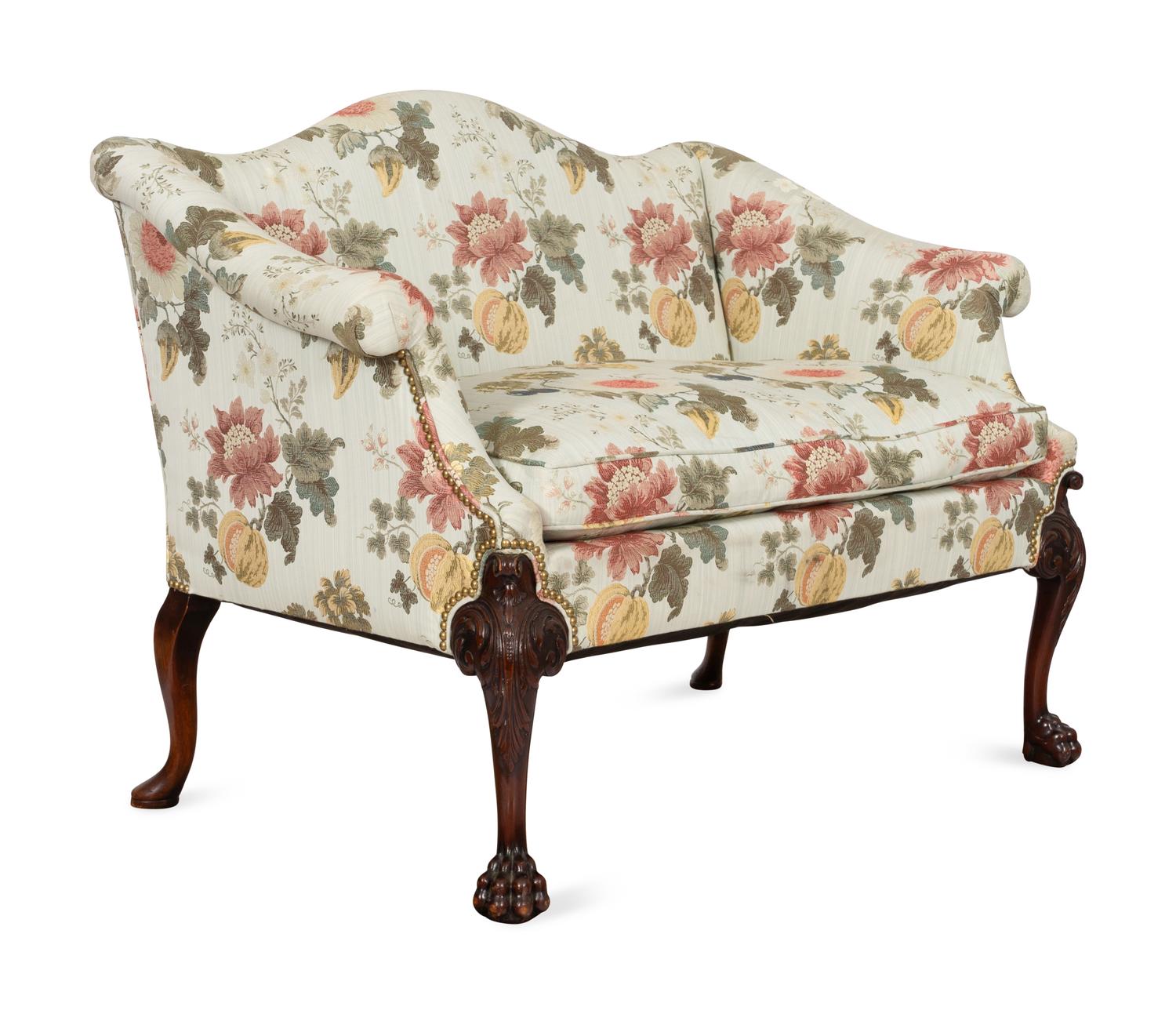 A George III Style Camelback Settee