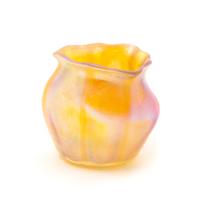 A Tiffany Favrile Glass Vase Height 2 1/2 inches.