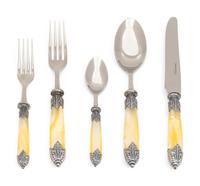 A Victorian Style Simultated Mother-of-Pearl-Handled Part Flatware Service — STEPHANIE QUELLER DESIGNS, NEW YORK