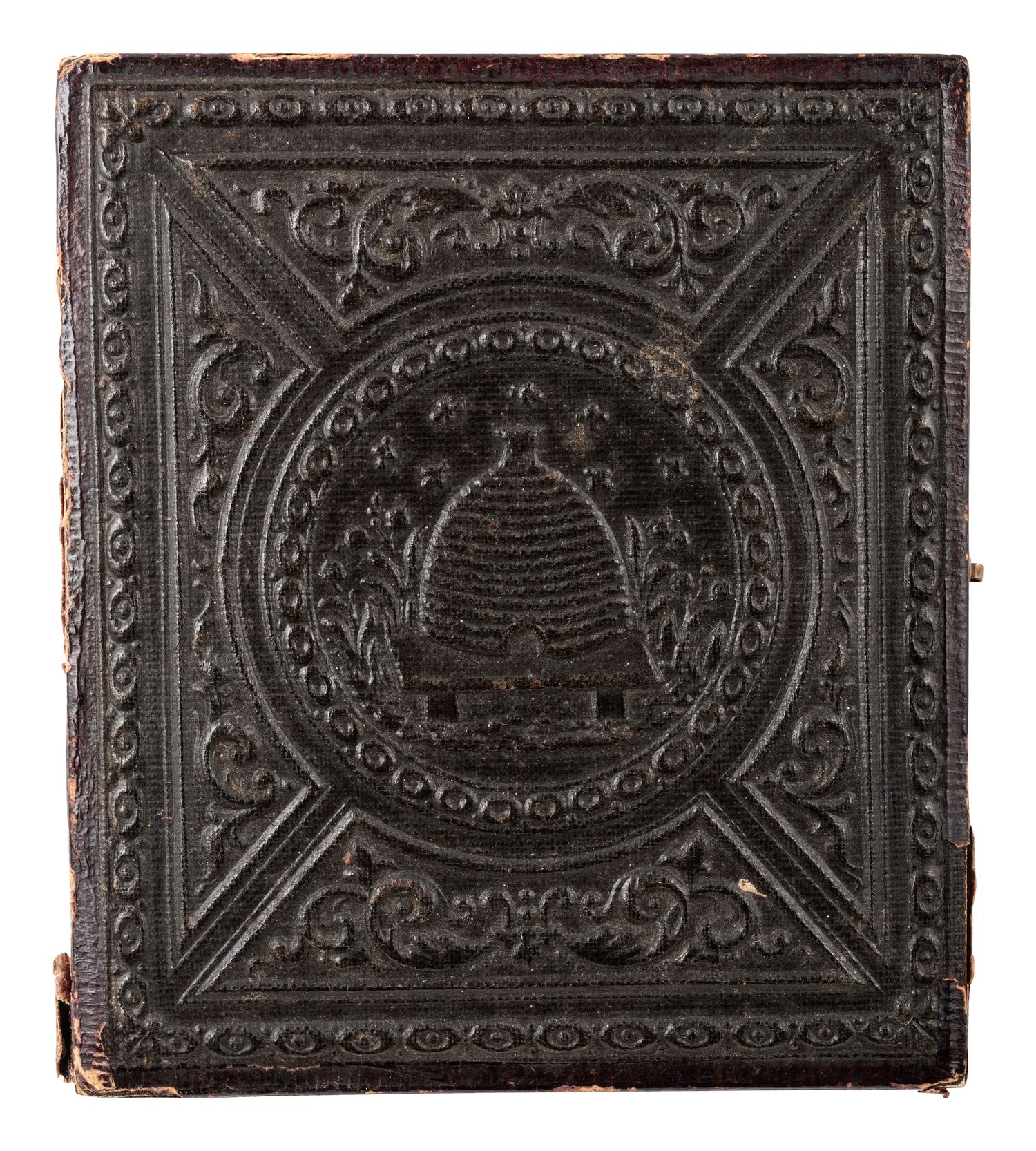 [MILITARIA - EARLY PHOTOGRAPHY]. ANSON, photographer. Sixth plate daguerreotype of a young naval ensign with an anchor on his cap. New York, NY.