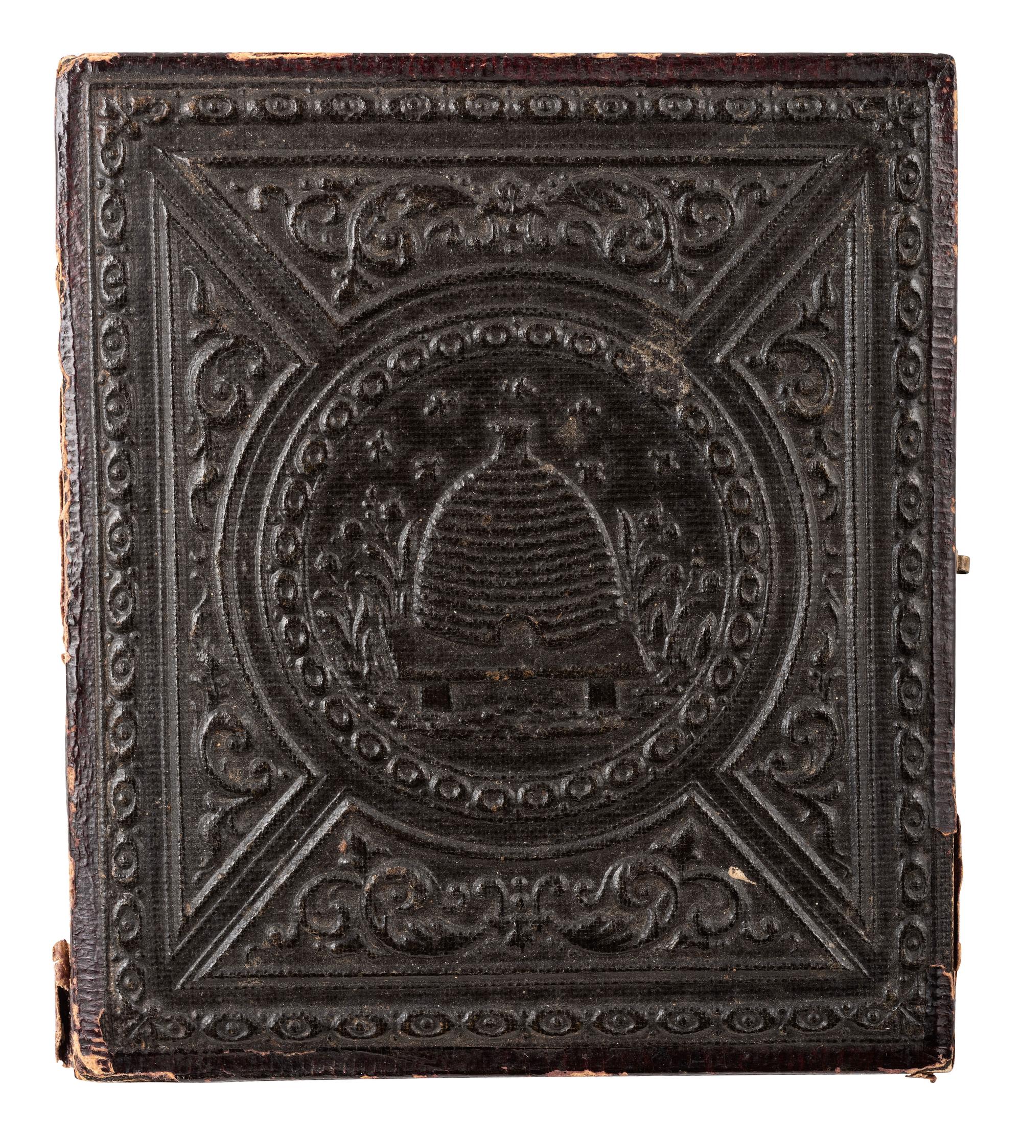 [MILITARIA - EARLY PHOTOGRAPHY]. ANSON, photographer. Sixth plate daguerreotype of a young naval ensign with an anchor on his cap. New York, NY.