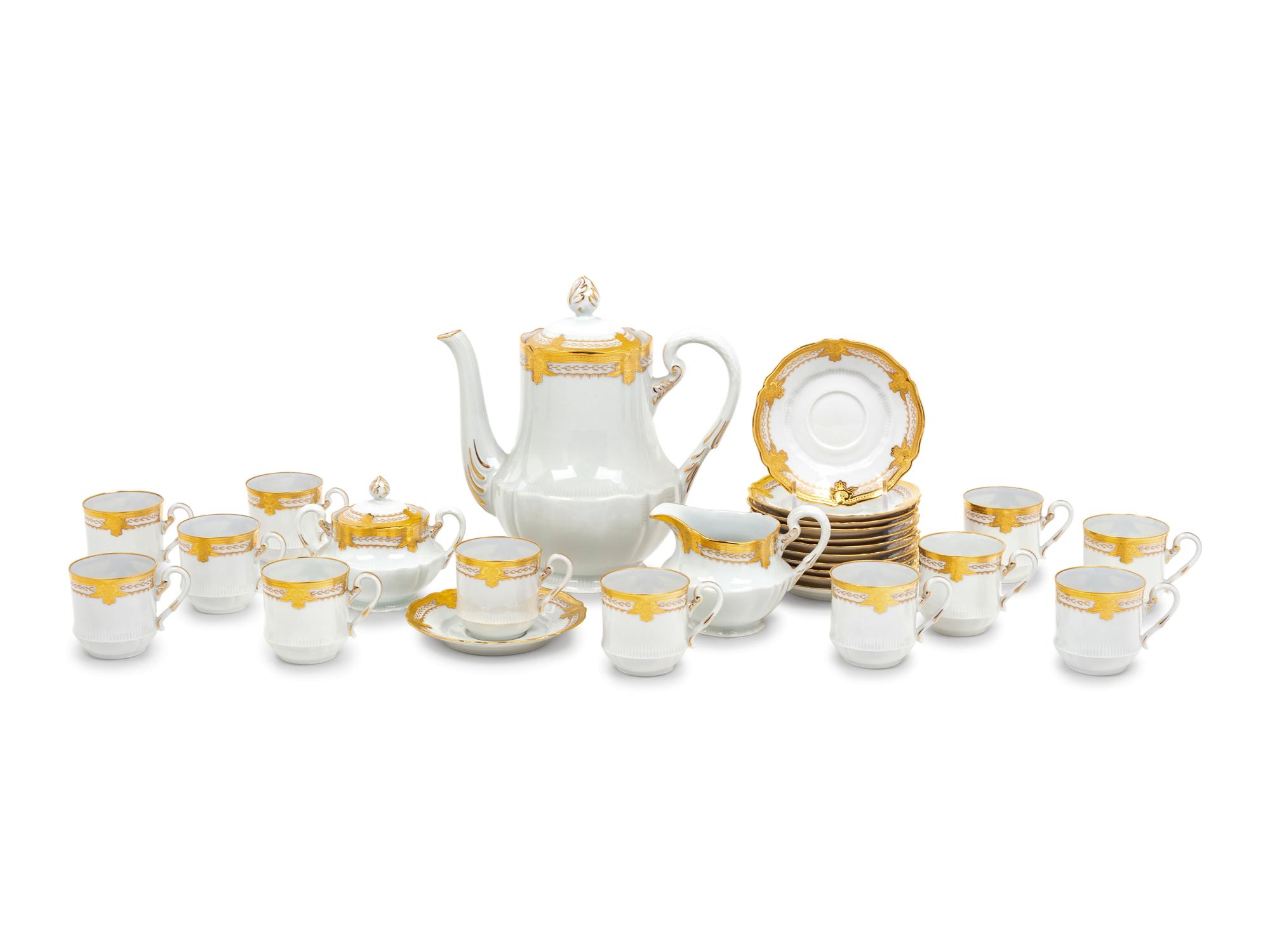 A Haviland Limoges Porcelain Coffee Service