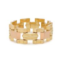 RETRO, BICOLOR GOLD BRACELET