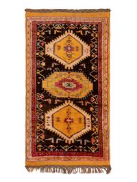 An Azerbaijani or Moroccan Wool Rug