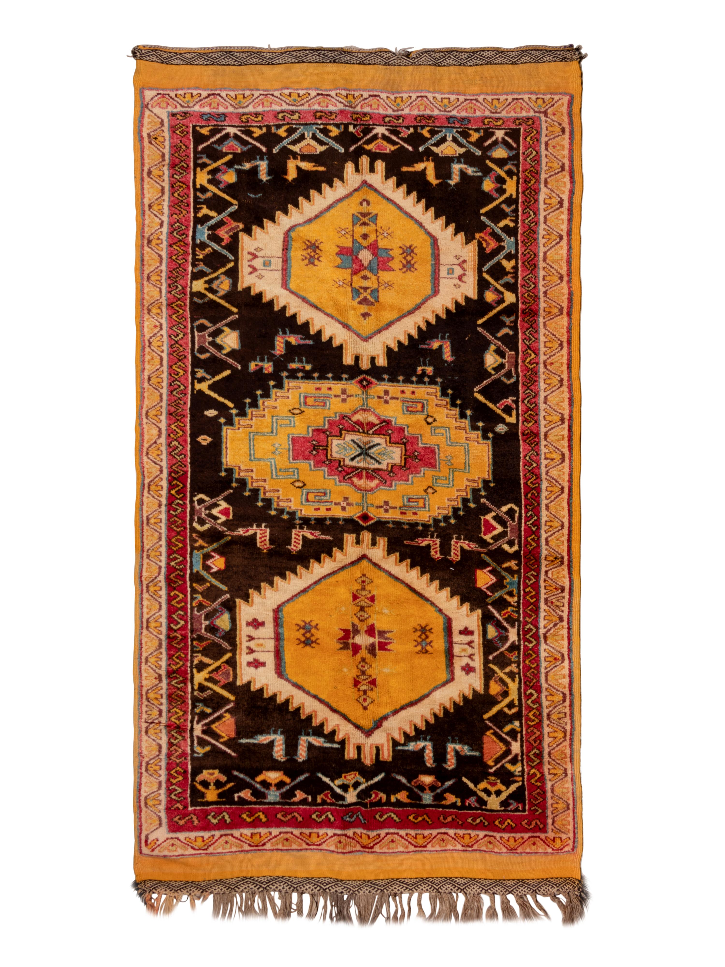 An Azerbaijani or Moroccan Wool Rug